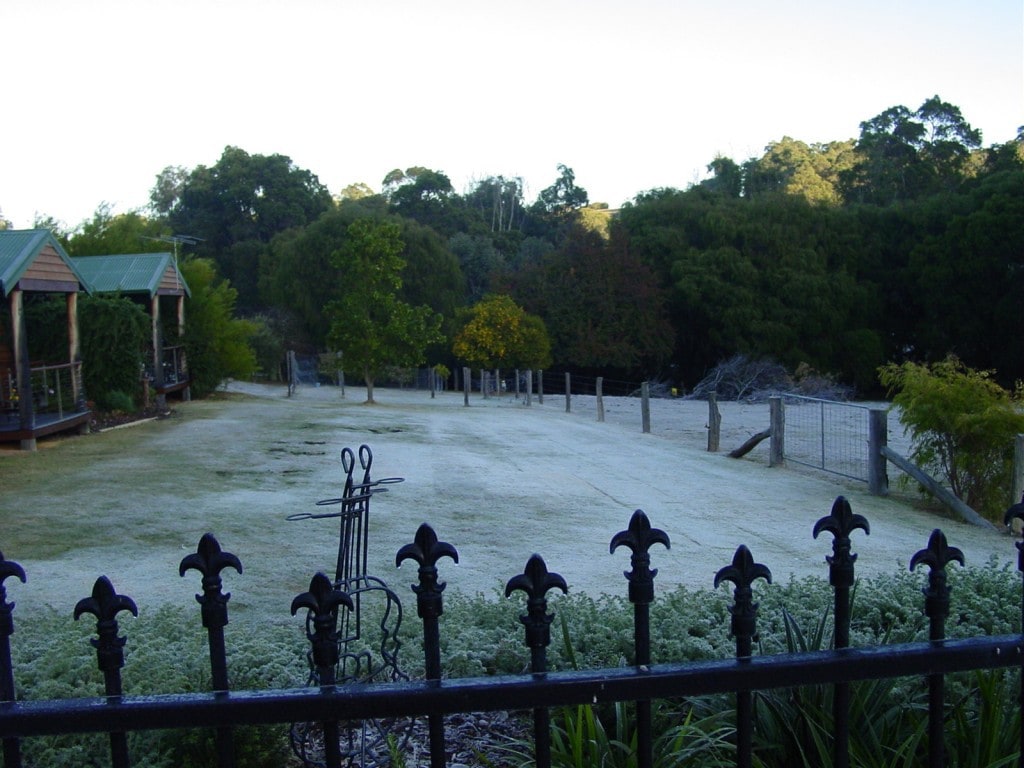 Frosty Morning at Peppermint Lane Lodge